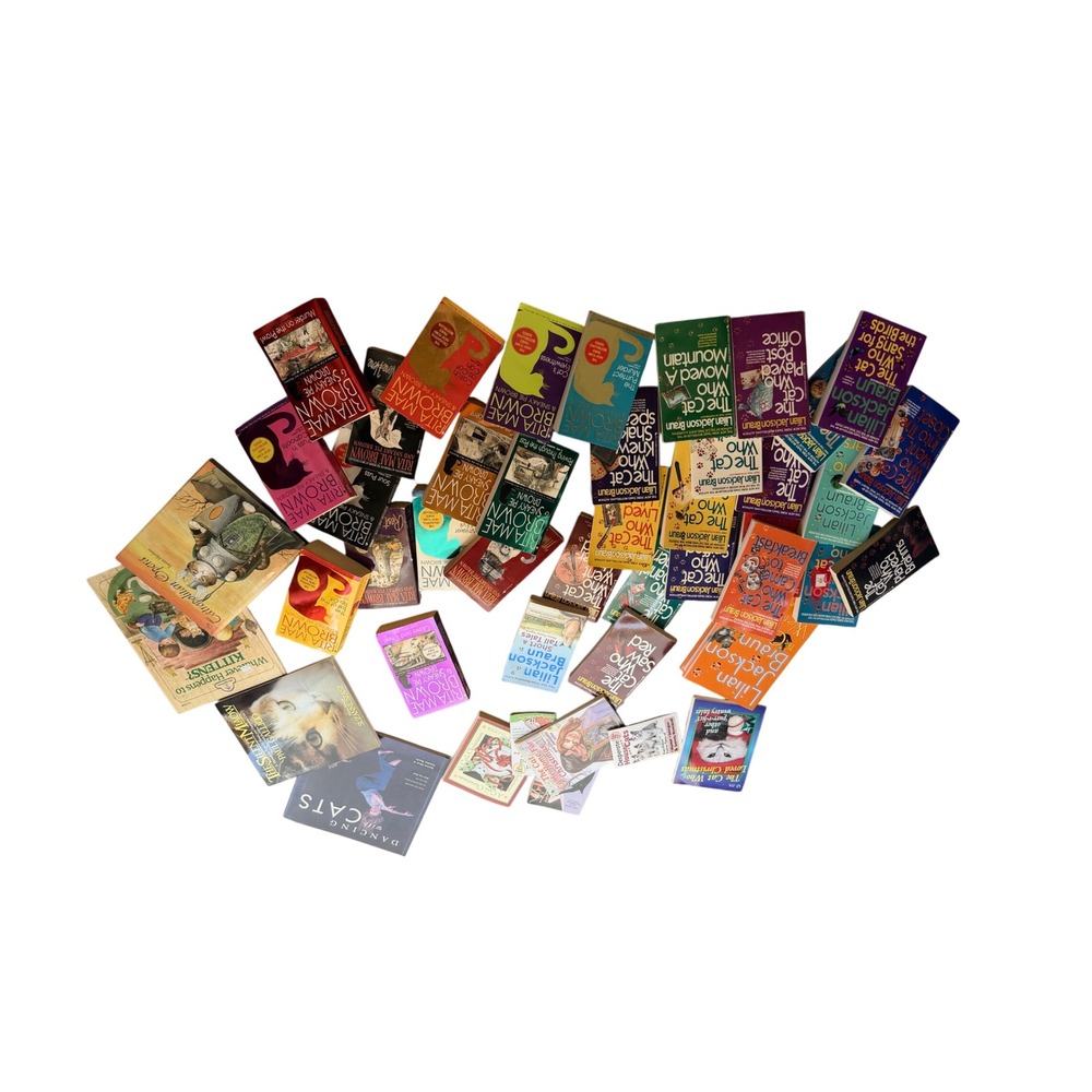 Cat Mystery Book Lot Rita Mae Brown Lilian Jackson Braun Cats 45 books